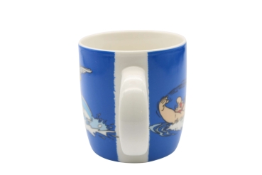 Asterix und Obelix/Asterix Tassen/Tasse Asterix Schwimmen von Könitz Ansicht Henkel
